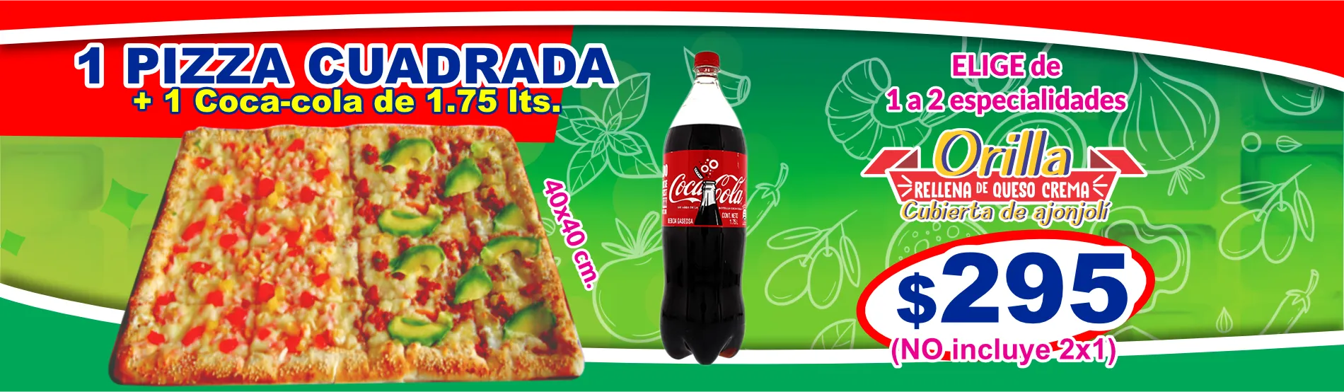 Pizza cuadrada